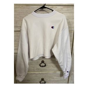 Reverse Weave Champion cropped crew neck